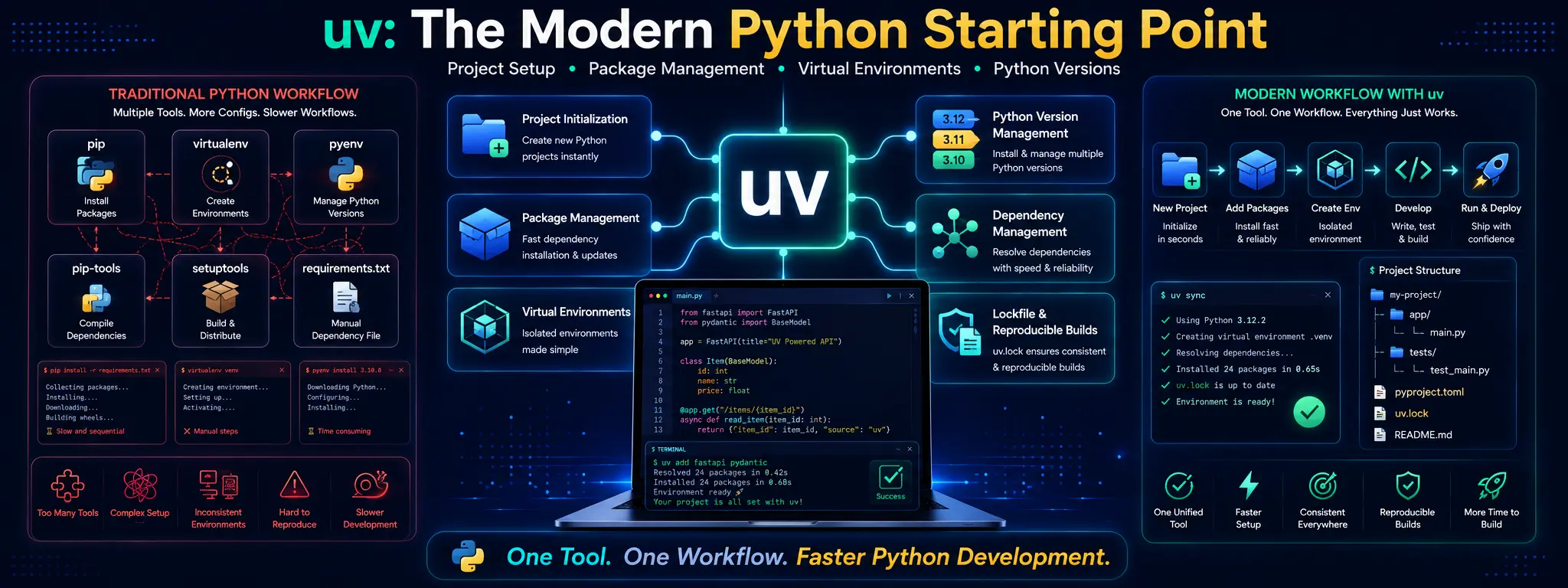 Learn uv Python package manager